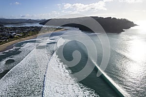 Whangamata Beach Aerial