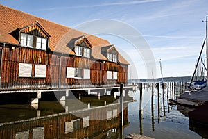 Wharf at the Ammersee in Germany