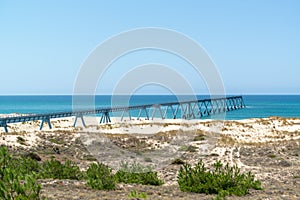 Arcachon Bay, the wharf of La Salie, in La Teste