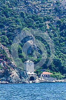 Wharf of Simonopetra monastery, Mount Athos