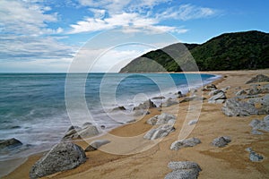 Whariwharangi bay in Abel Tasman National Park, New Zealand