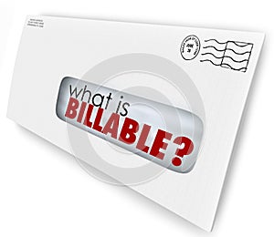 What is Billable Words Envelope Invoice Mail Charges