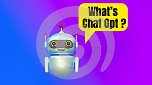 what is chat gpt ai robot concept photo