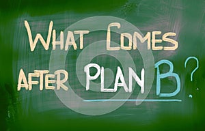 What Comes After Plan B Concept