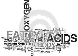 What Do Essential Fatty Acids Do In Your Body Word Cloud