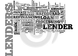 What Do Lenders Gain Word Cloud