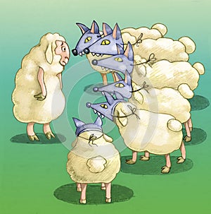 What the flock is humorous illustration