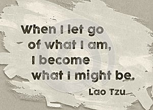 What I am Lao Tzu