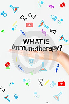 What is Immunotherapy text photo