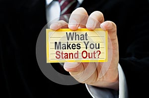 What Makes You Stand Out