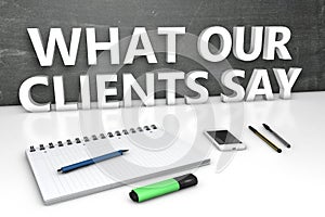 What our clients say