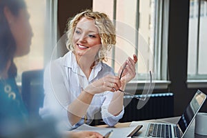 What are our expectations for the project. two businesswomen having a meeting together in an office.