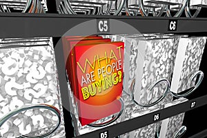 What Are People Buying Question Buyer Activity Snack Machine 3d