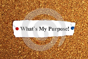 what\'s my purpose word on paper