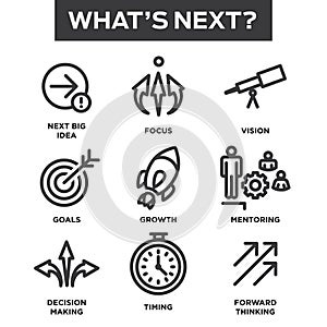 What`s Next Icon Set