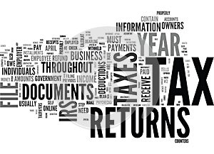 What S So Special About Tax Returns Word Cloud photo