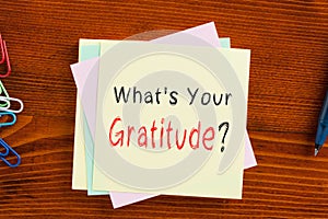 What`s Your Gratitude