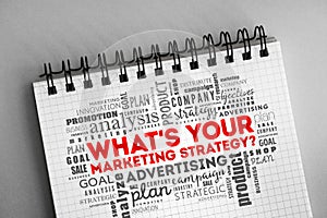 What`s Your Marketing Strategy word cloud