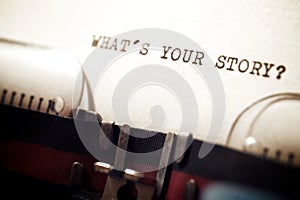 What`s your story question