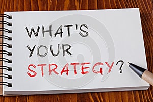 What`s Your Strategy photo