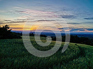 What a sunset in Tuscany countryside