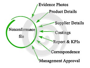 Non-conformance file