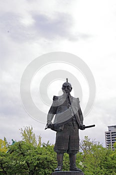 Toyotomi Hideyoshi statue in Osaka Castle