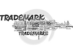 What Are Trademarks Word Cloud