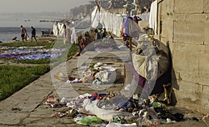 What A Waste Left Alongside the River Ganges