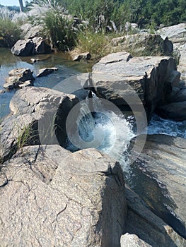 What a water fall in Ranchi Hill