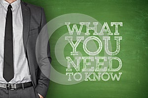 What you need to know on blackboard