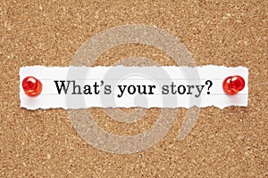What is Your Story Bulletin Board Concept