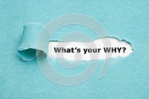 What Is Your Why Existential Question Concept