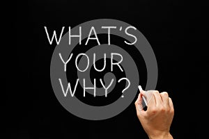 What Is Your Why Handwritten Question