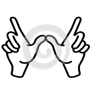 Whatever hand sign vector illustration by crafteroks