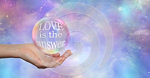 Whatever your Question LOVE is the answer