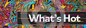 Whats Hot Dark Colorful Graffiti Background Text Left Box