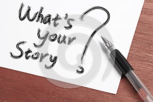 Whats Your Story