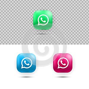 Whatsapp icon 3d modern for business