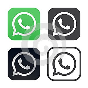 WhatsApp logo icons