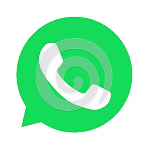 Whatsapp logo, vector format isolated on white background