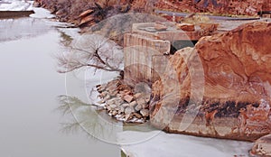 Whatâ€™s left of a bridge over Colorado River