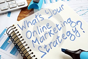 Whatâ€™s Your Online Marketing Strategy? Book and keyboard