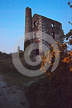 Wheal Uny Hinds Engine House, Redruth Cornwall Uk