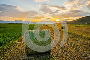 Clouds on the twillight near the mountains