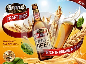 Wheat beer ads