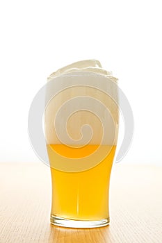 Wheat beer in a glass
