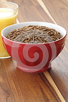 Wheat bran cereal breakfast