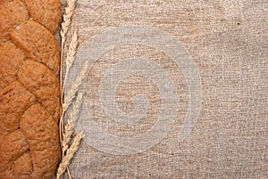 Wheat ears and bread