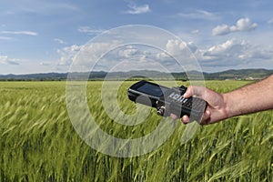 Wheat Field Hand Keyboard Geodesy